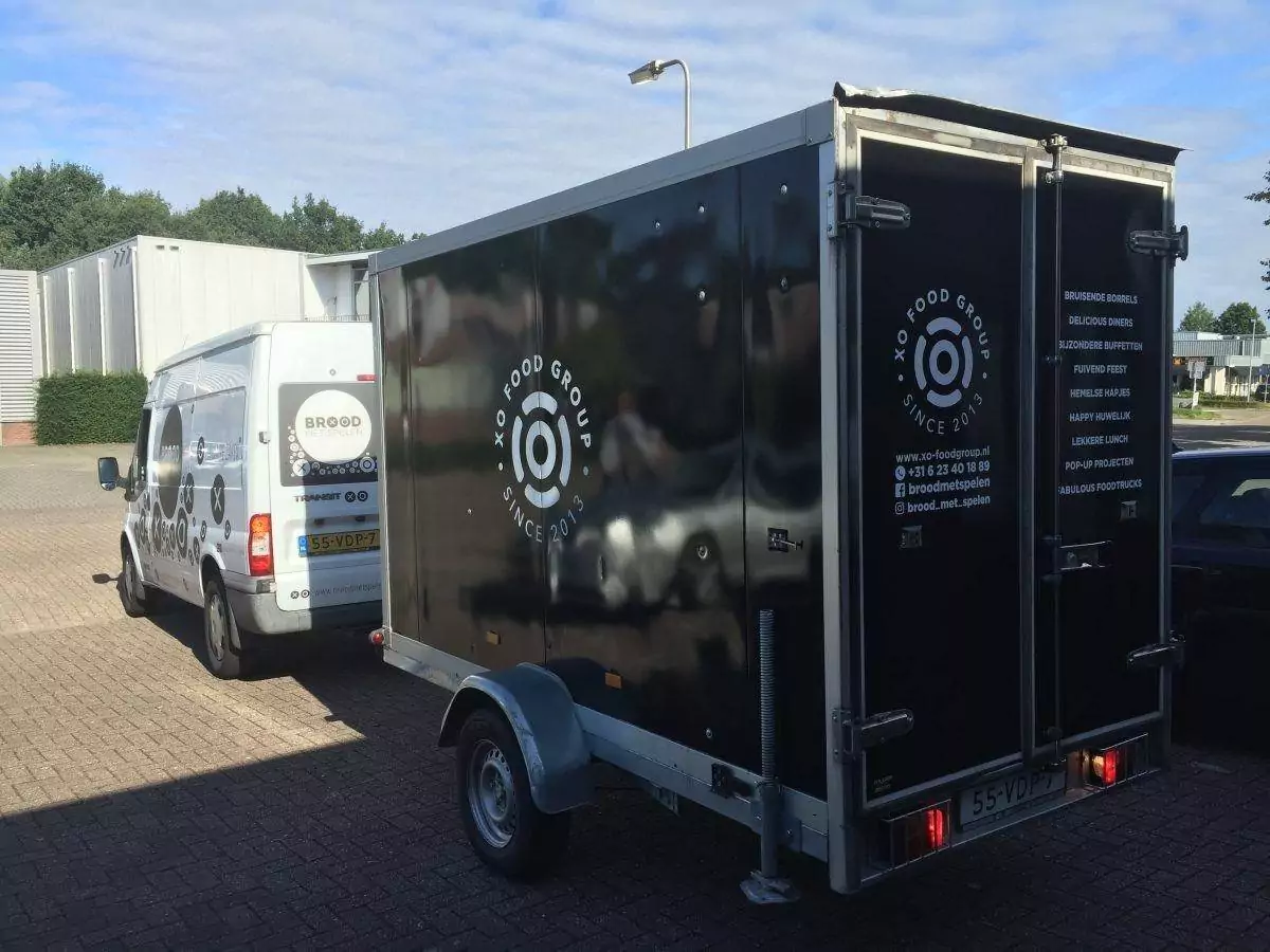 Autobelettering XO-Food Group aanhanger