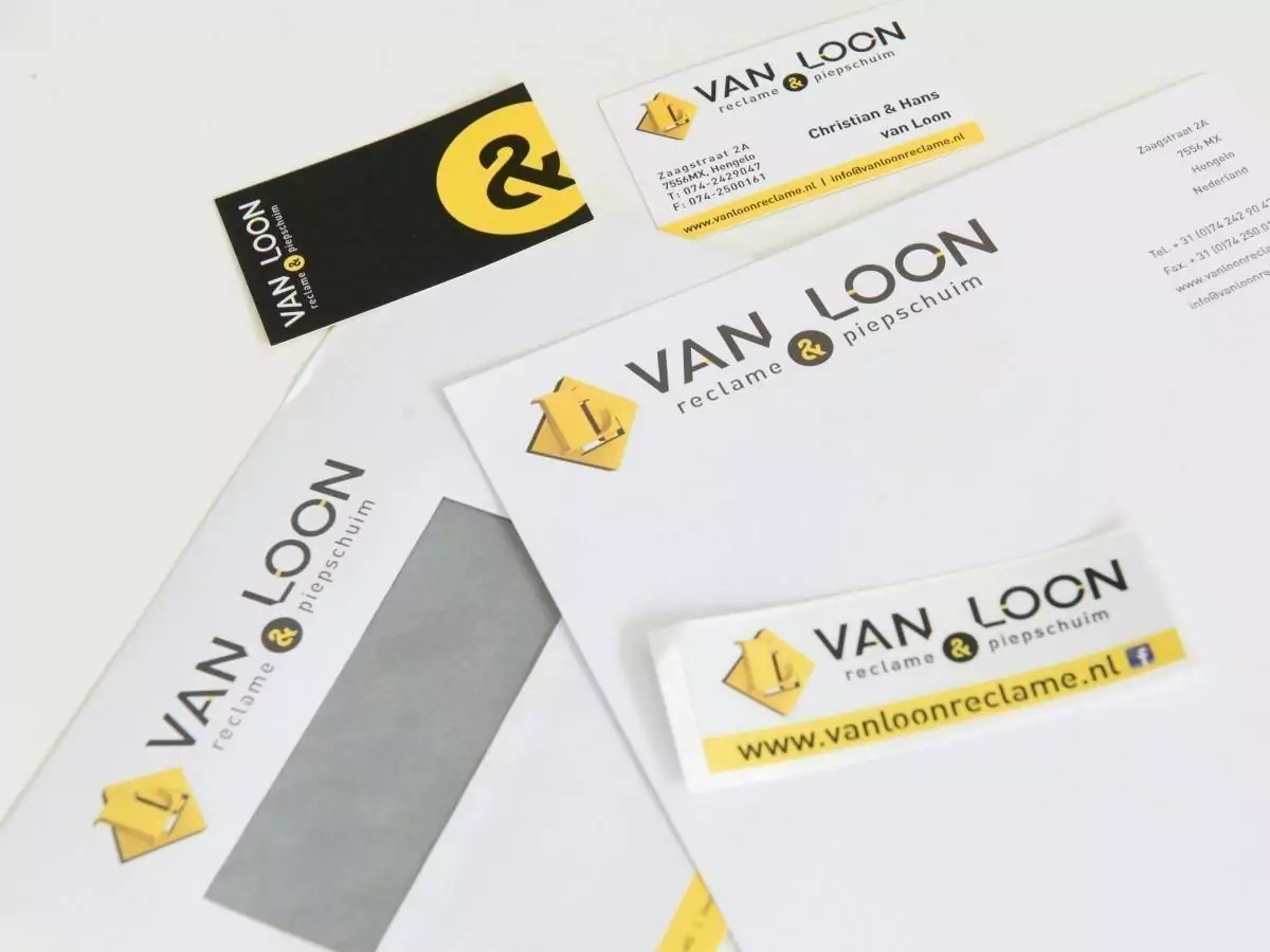 Drukwerk Van Loon Reclame & Piepschuim