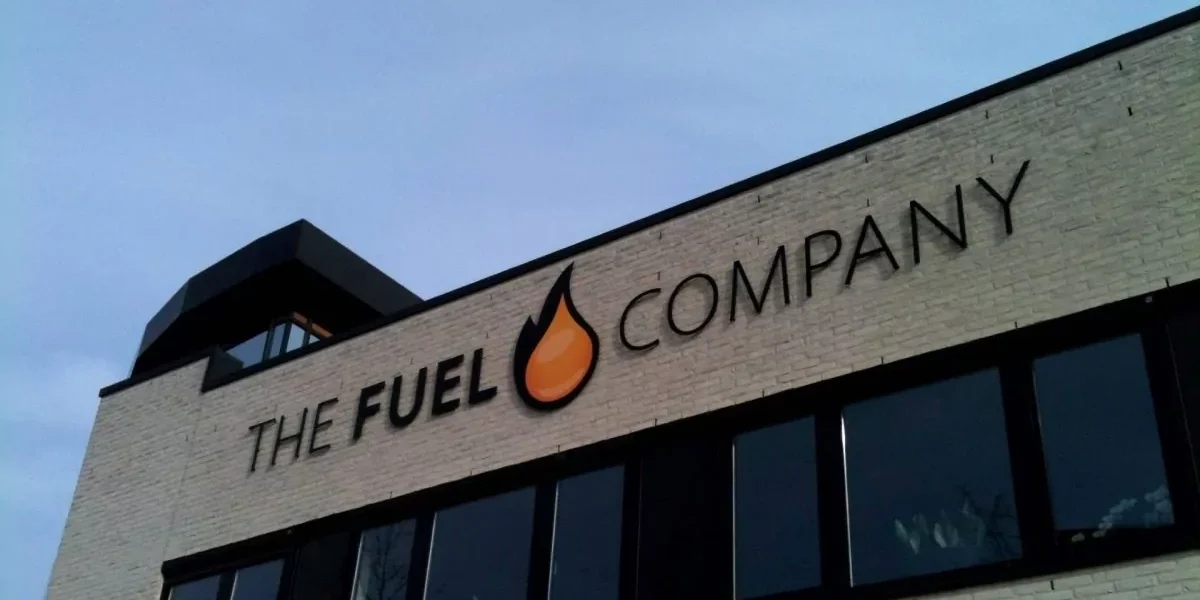 Gevelbelettering The Fuel Company