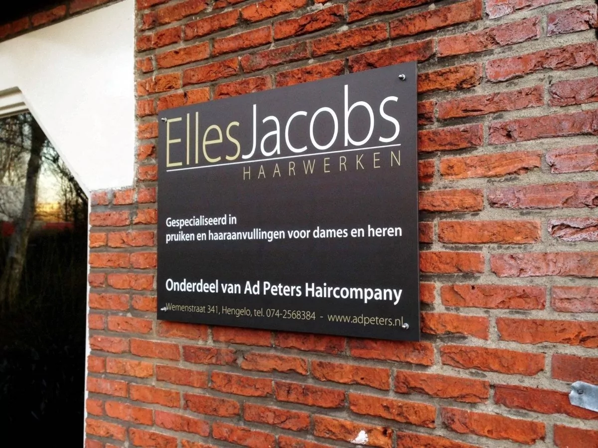Reclamebord Elles Jacobs