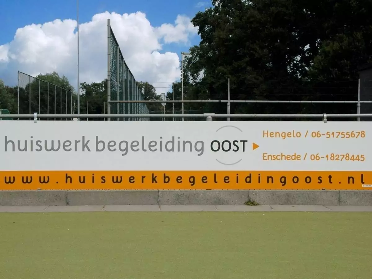 Reclamebord Huiswerkbegeleiding Oost